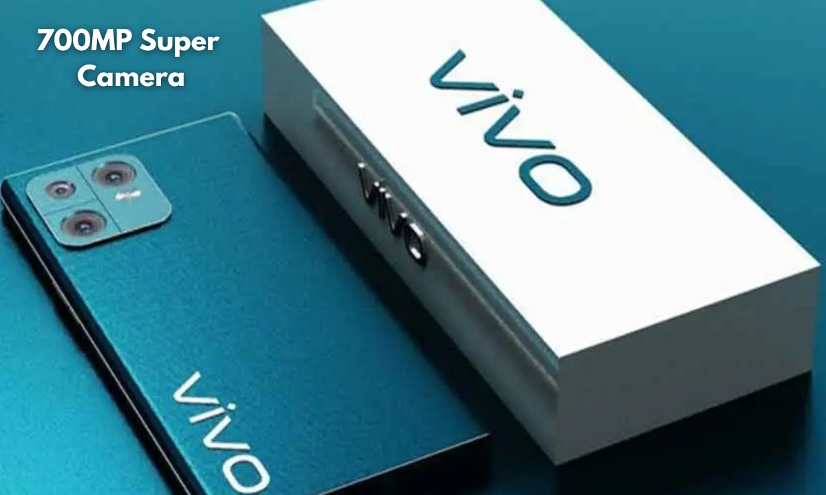 Smartphone with 700MP super camera and 6200mAh battery, Vivo Premium Look Smart Phone